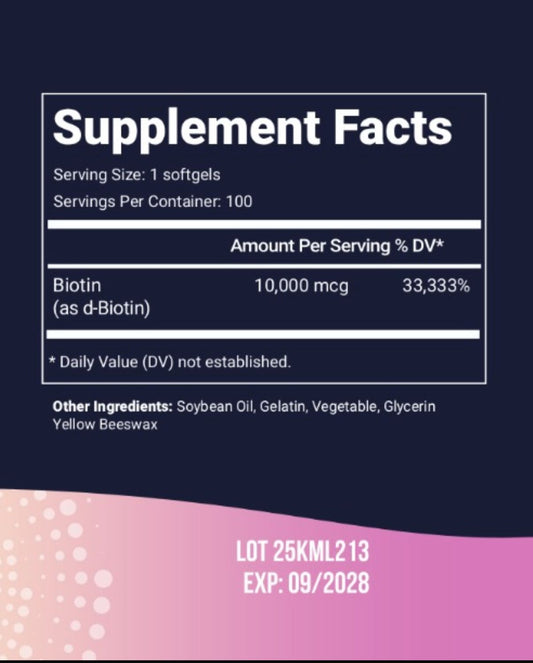 Biotina 10.000mcg total health