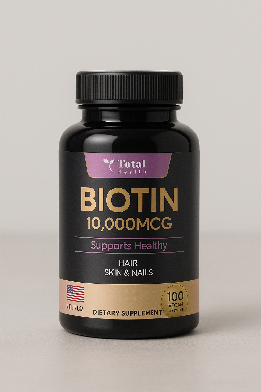 Biotina 10.000mcg total health